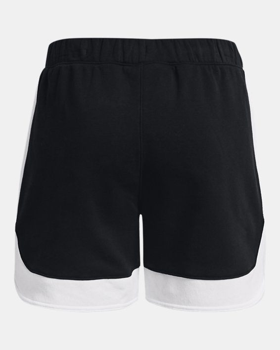 Women's UA Fleece Shorts, Black, pdpMainDesktop image number 5
